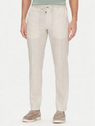 JOOP! Chinosy 17 JT-79Sake12 30045892 Beżowy Slim Fit. Brązowe eleganckie spodnie JOOP!, m, ze lnu. Za 619.99 zł.