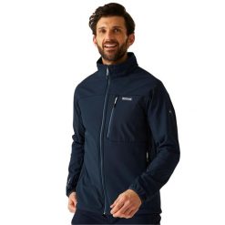Męska Kurtka Soft Shell Mountdale. Niebieskie kurtki Regatta, m, bez wzorów, z elastanu, bez kaptura. Za 349.99 zł.