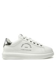 KARL LAGERFELD Sneakersy KL52538K Biały. Białe buty sportowe casual KARL LAGERFELD, bez wzorów, ze skóry, bez zapięcia. Za 609.99 zł.