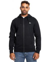 Bluza na zamek BASIC ZIP Mężczyźni. Czarne bluzy z kapturem Quiksilver, m, bez wzorów, z bawełny, z kapturem. Za 219.99 zł.