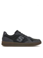Skechers Sneakersy New Wave Cup-Calven 210961/BKGY Czarny. Czarne buty sportowe casual Skechers, bez wzorów, ze skóry, bez zapięcia. Za 289.99 zł.