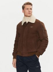 Aeronautica Militare Kurtka z imitacji skóry 242PN948PL248 Brązowy Regular Fit. Brązowe kurtki Aeronautica Militare, m, bez wzorów, ze skóry, bez kaptura. Za 1,969.00 zł.