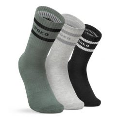 Skarpetki sportowe trójpak Fitness Siroko Sidekick Slate. Białe skarpetki sportowe SIROKO, bez wzorów, z tkaniny. Za 84.00 zł.