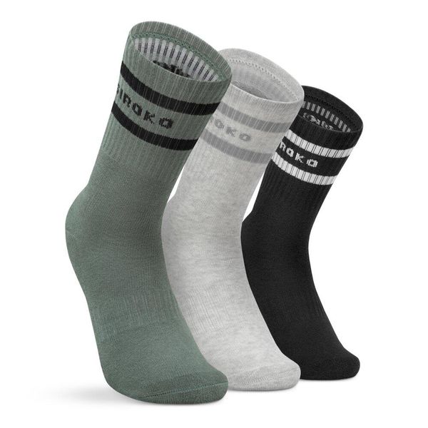 Skarpetki sportowe trójpak Fitness Siroko Sidekick Slate. Białe skarpetki sportowe SIROKO, bez wzorów, z tkaniny. Za 84.00 zł.