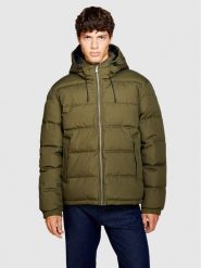 Sisley Kurtka puchowa 23VFSN02J Zielony Regular Fit. Zielone kurtki Sisley, m, bez wzorów, z bawełny, bez kaptura. Za 419.99 zł.