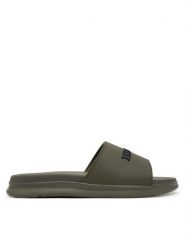 Tommy Hilfiger Klapki Dual Density Hilfiger Pool Slide FM0FM05430 Khaki. Brązowe klapki Tommy Hilfiger, z tworzywa sztucznego. Za 199.99 zł.