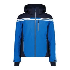 Kurtka narciarska z kapturem i zamkiem CMP. Niebieskie kurtki narciarskie i snowboardowe CMP, m, bez wzorów, narciarskie. W wyprzedaży za 907.50 zł.