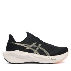 Buty do biegania Asics. Czarne buty do biegania ASICS, bez wzorów, bez zapięcia, do biegania. Za 709.99 zł.