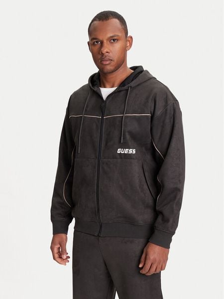 Guess Bluza Z5YQ05 KCJY2 Zielony Regular Fit. Zielone bluzy Guess, m, z aplikacjami, z bawełny, bez kaptura. Za 529.99 zł.