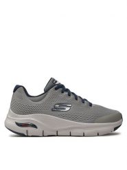 Skechers Sneakersy Arch Fit 232040/GYNV Szary. Szare buty sportowe casual Skechers, bez wzorów, z materiału, bez zapięcia. Za 469.99 zł.