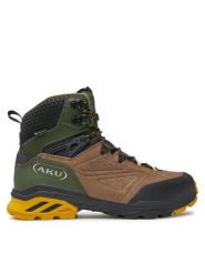 Aku Trekkingi Reactive Gtx GORE-TEX 668 Beżowy. Brązowe botki sznurowane Aku, bez wzorów, z gore-texu, bez obcasa, bez zapięcia. Za 899.99 zł.