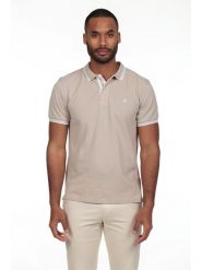 The Time of Bocha Koszulka polo w kolorze beżowym rozmiar: L. Brązowe koszulki polo The Time of Bocha, l, bez wzorów, z bawełny, bez kołnierzyka, bez ramiączek. Za 104.99 zł.