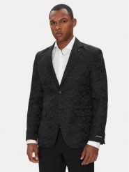 KARL LAGERFELD Marynarka 155200 553038 Czarny Slim Fit. Czarne garnitury KARL LAGERFELD, m, bez wzorów, z syntetyku. Za 1,239.00 zł.