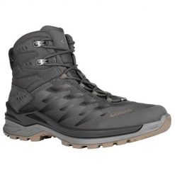 Buty trekkingowe męskie Lowa Ferrox Mid Gtx. Szare buty trekkingowe Lowa, bez wzorów, z materiału, za kostkę, bez zapięcia. Za 899.99 zł.