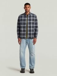 G-Star Koszula "Bristum 2.0" - Slim fit - w kolorze granatowym rozmiar: L. Niebieskie koszule G-Star, l, bez wzorów, z bawełny, bez kołnierzyka, bez ramiączek. Za 170.47 zł.