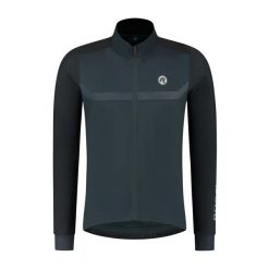 Kurtka rowerowa męska Rogelli MONO. Niebieskie kurtki Rogelli, na jesień, m, bez wzorów, z materiału, bez kaptura. Za 475.95 zł.