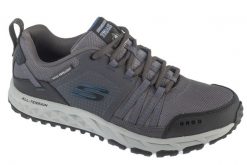 Buty trekkingowe męskie, Escape Plan. Szare trekkingi Skechers, bez wzorów, z materiału, przed kostkę, bez zapięcia. Za 299.99 zł.