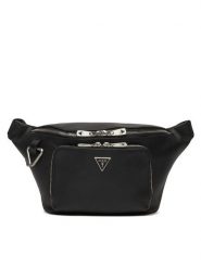 Guess Saszetka nerka HMMISA P4256 Czarny. Czarne saszetki i nerki Guess, z aplikacjami, ze skóry. Za 269.99 zł.