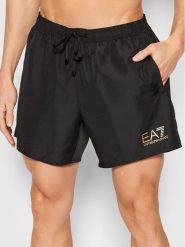 EA7 Emporio Armani Szorty kąpielowe 902000 CC721 00120 Czarny Regular Fit. Czarne kąpielówki EA7 Emporio Armani, m, bez wzorów, z syntetyku. Za 199.99 zł.