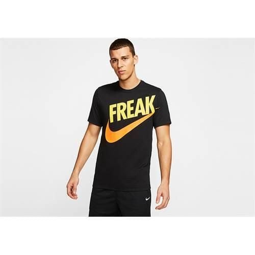 Koszulka sportowa męska Nike Giannis freak. Czarne t-shirty sportowe Nike, bez wzorów, z bawełny, bez ramiączek, na fitness i siłownię. Za 149.00 zł.