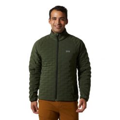 Lekka kurtka turystyczna Mountain Hardwear Stretchdown. Zielone kurtki MOUNTAIN HARDWEAR, na zimę, bez wzorów, bez kaptura. Za 1,127.65 zł.