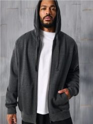 Bluza z kapturem - szary. Szare bluzy z kapturem Sinsay, l, bez wzorów, z kapturem. Za 33.99 zł.