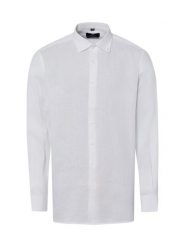 Nils Sundström koszula lniana Mężczyźni Modern Fit len (100%) biały, XL. Białe koszule Nils Sundström, m, bez wzorów, ze lnu, bez kołnierzyka, bez ramiączek. Za 229.95 zł.