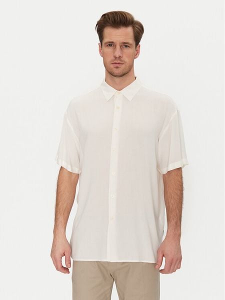 Jack & Jones Koszula Joshua 12271078 Biały Relaxed Fit. Białe koszule Jack & Jones, m, bez wzorów, z wiskozy, bez kołnierzyka, bez ramiączek. Za 59.99 zł.