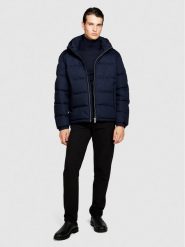 Sisley Kurtka puchowa 23VFSN02J Granatowy Regular Fit. Niebieskie kurtki Sisley, m, bez wzorów, z puchu, bez kaptura. Za 559.99 zł.
