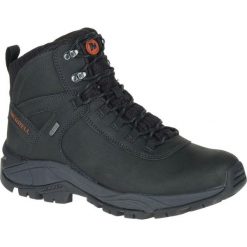 Buty Trekkingowe Męskie Merrell Vego Mid LTR Waterproof. Czarne buty trekkingowe Merrell, bez wzorów, bez zapięcia. Za 399.99 zł.
