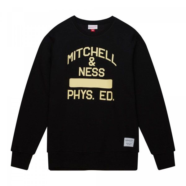 Bluza męska do koszykówki Mitchell & Ness Graphic Crew. Czarne bluzy Mitchell & Ness, m, bez wzorów, bez kaptura. Za 299.00 zł.