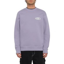 Bluza sportowa męska Volcom Workard Crew. Fioletowe bluzy bez kaptura Volcom, m, bez wzorów, z bawełny, bez kaptura. Za 283.95 zł.