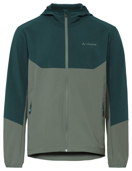 Kurtka softshellowa M Moab Jacket IV. Zielone kurtki Vaude, m, bez wzorów, z materiału, z kapturem. Za 542.20 zł.