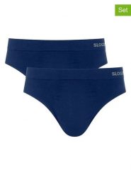 Sloggi Slipy (2 pary) "Go Smooth" w kolorze granatowym rozmiar: XXL. Niebieskie slipki Sloggi, xxl, bez wzorów. Za 73.95 zł.