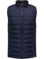 Kurtka do piłki nożnej męska puchowa Hummel North Waistcoat bez rękawów. Czarne kurtki Hummel, m, bez wzorów, z materiału, bez kaptura. Za 243.40 zł.
