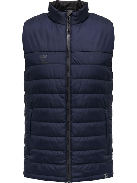 Kurtka do piłki nożnej męska puchowa Hummel North Waistcoat bez rękawów. Czarne kurtki Hummel, m, bez wzorów, z materiału, bez kaptura. Za 147.60 zł.