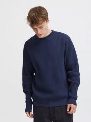 Solid Sweter 21108052 Niebieski Regular Fit. Niebieskie swetry rozpinane Solid, m, bez wzorów, z bawełny, bez kołnierzyka, bez ramiączek. Za 129.99 zł.