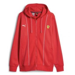 Bluza sportowa męska Puma Ferrari Race HDD Sweat Jacket Rosso Corsa - 620942-02. Czerwone bluzy bez kaptura Puma, m, bez wzorów, bez kaptura. Za 268.23 zł.