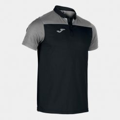 Koszulka polo do tenisa męska Joma Hobby II. Czarne koszulki polo Joma, m, bez wzorów, bez kołnierzyka, bez ramiączek. W wyprzedaży za 125.65 zł.