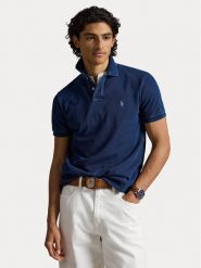 Polo Ralph Lauren Polo 710970582003 Granatowy Regular Fit. Niebieskie koszulki polo sportowe Polo Ralph Lauren, m, bez wzorów, z bawełny, bez kołnierzyka, bez ramiączek. Za 599.99 zł.