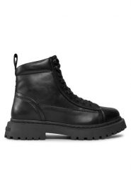 Tommy Jeans Trzewiki Tjm Lace Up Boot EM0EM01363 Czarny. Czarne botki sznurowane Tommy Jeans, bez wzorów, z jeansu, bez obcasa, bez zapięcia. Za 749.99 zł.
