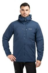 Kurtka termiczna męska Xenair Alpine. Niebieskie kurtki RAB, l, bez wzorów, z syntetyku, bez kaptura. Za 1,169.99 zł.