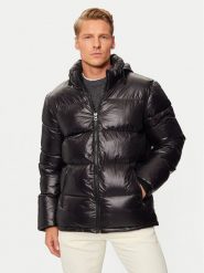 SCHOTT N.Y.C. Kurtka puchowa COLUMBUSX Czarny Regular Fit. Czarne kurtki SCHOTT N.Y.C., m, bez wzorów, z puchu, bez kaptura. Za 439.99 zł.