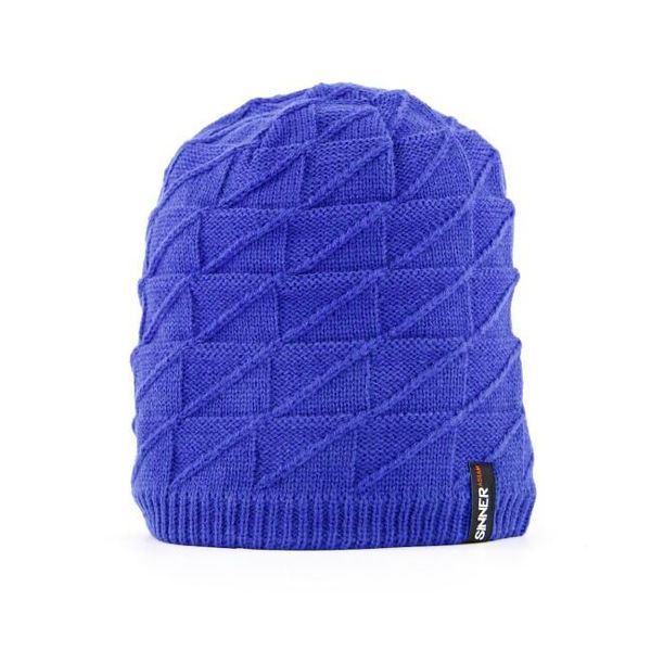 Czapka SINNER Loch Beanie, niebieska, unisex. Niebieskie czapki z daszkiem sinner, bez wzorów. Za 170.00 zł.