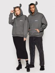 2005 Bluza Unisex Horned Szary Regular Fit. Szare bluzy 2005, m, bez wzorów, z bawełny, bez kaptura. Za 239.99 zł.