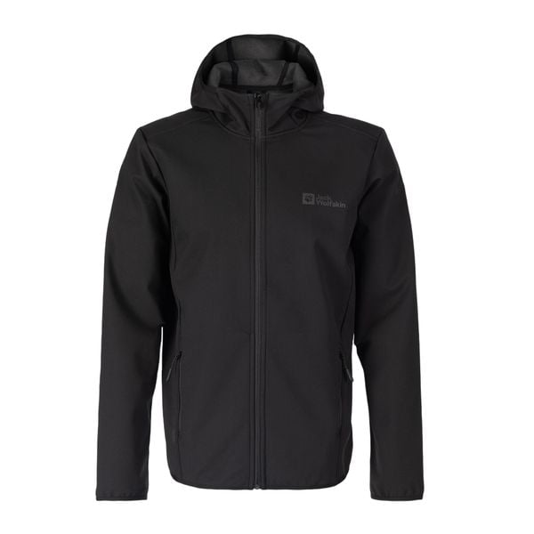 Kurtka softshell męska Jack Wolfskin Bornberg Hoody. Czarne kurtki Jack Wolfskin, m, bez wzorów, z softshellu, bez kaptura. W wyprzedaży za 389.99 zł.