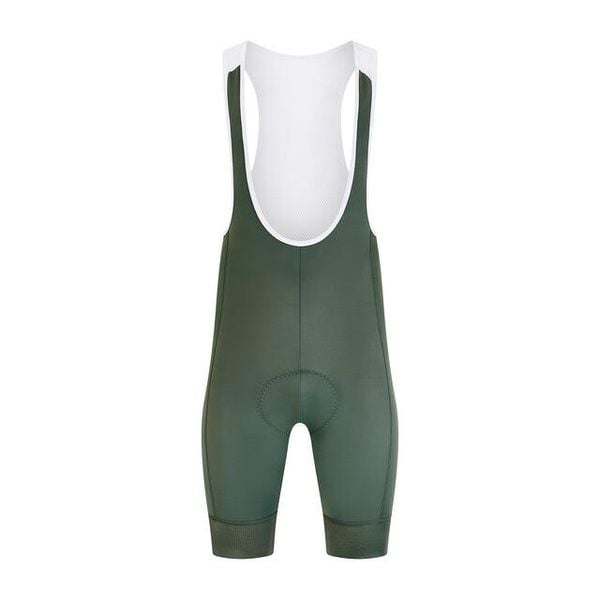 Męskie spodnie kolarskie z szelkami Essential – Oliwkowe. Zielone odzież kompresyjna KEADA SPORTS, l, bez wzorów, rowerowe. Za 332.00 zł.