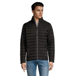 Męska Kurtka Ride Light Padded Jacket. Niebieskie kurtki SOL'S, m, bez wzorów, z puchu, bez kaptura. Za 300.99 zł.