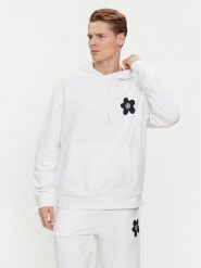 Hugo Bluza Nolumbine 50515648 Biały Relaxed Fit. Białe bluzy Hugo, m, bez wzorów, z bawełny, bez kaptura. Za 379.99 zł.