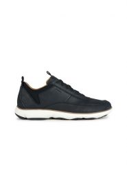 Geox Skórzane sneakersy "Nebula" w kolorze granatowym rozmiar: 41. Niebieskie buty sportowe casual Geox, bez wzorów, z materiału, bez zapięcia. Za 342.18 zł.